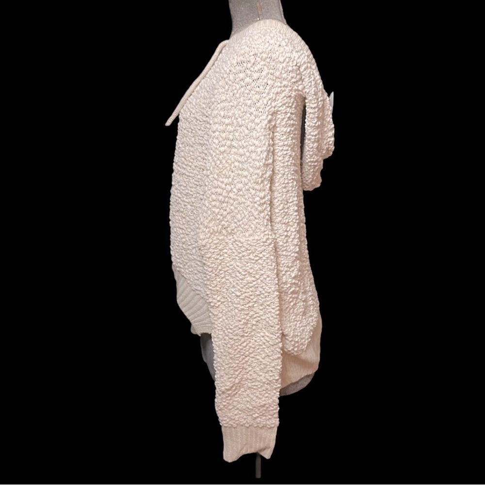 POL CREAM KNIT HOODIE PULLOVER SWEATER - L - NWT ! π - Picture 3 of 8